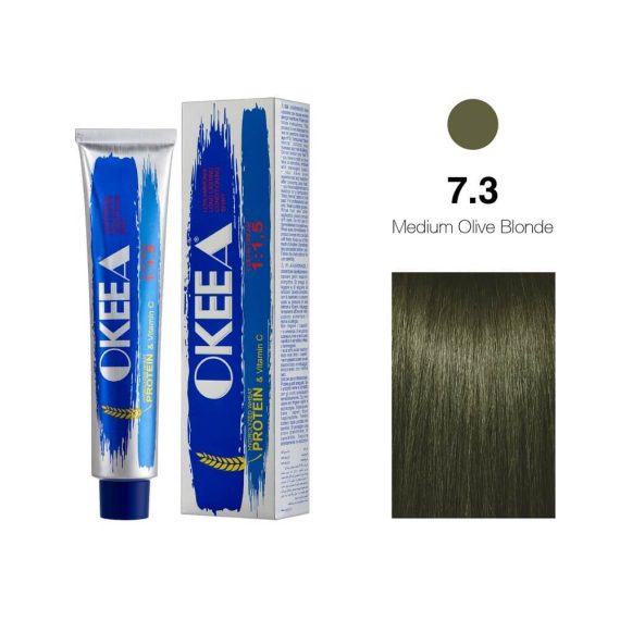 رنگ مو شماره 7.3 Medium Olive Blonde