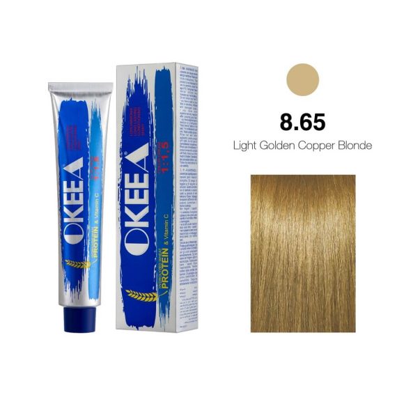 رنگ مو شماره 8.34 Light Golden Copper Blonde