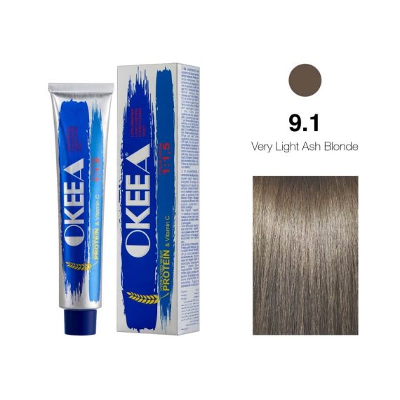 رنگ مو شماره 9.1 Very Light Ash Blonde