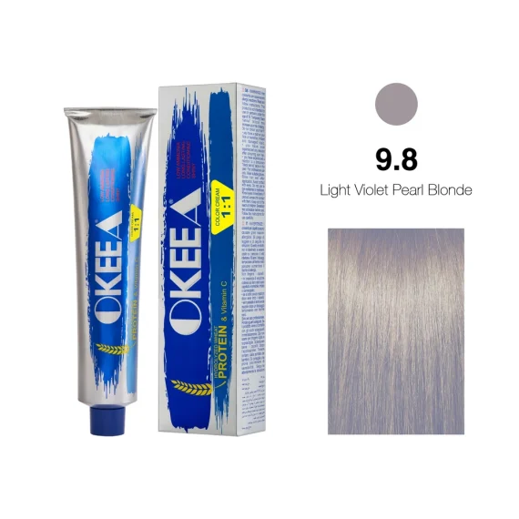رنگ مو شماره 9.8 Light Violet Pearl Blonde