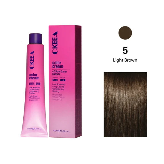 رنگ مو شماره 5 Light Brown