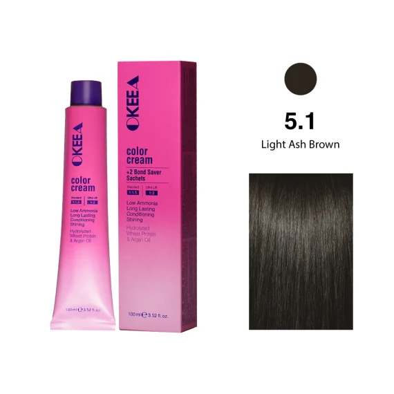 رنگ مو شماره 5.1 Light Ash Brown